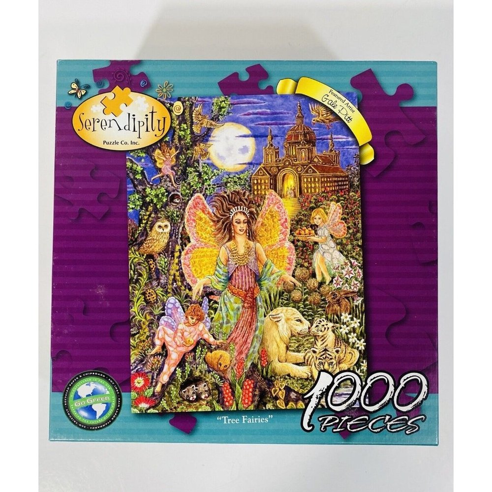 Tree Fairies Jigsaw Puzzle 1000 Pcs Complete Nature Wings Colorful Gale Pitt